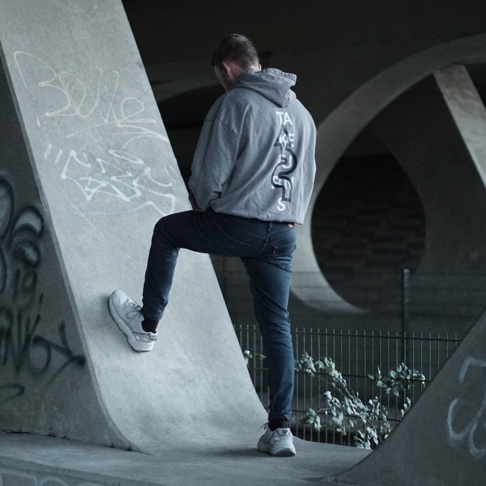 Take Turns Oversized Hoodie - Acid Asphalt