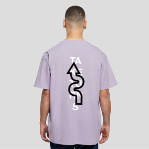Lilac tuner oversized t-shirt model take turns design VHKL