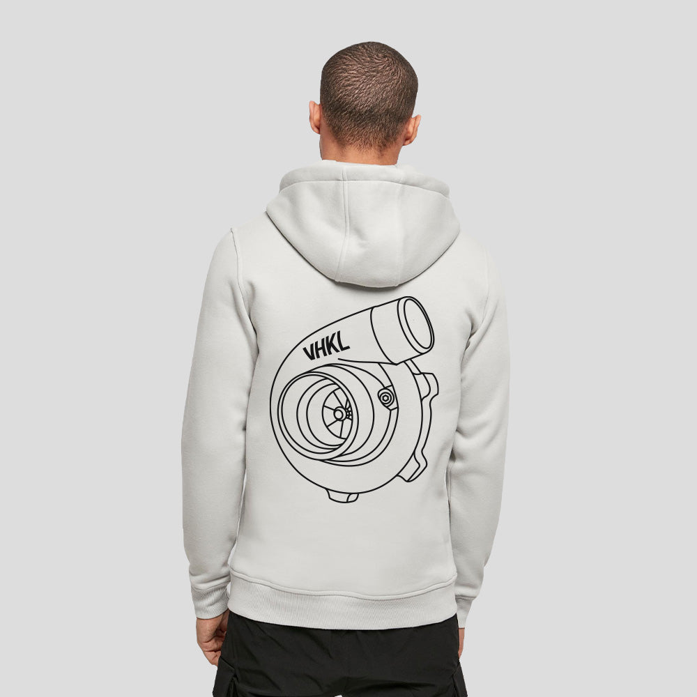 Nardo Grey Turbo Hoodie model VHKL