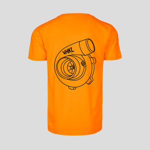 Orange Turbo t-shirt backVHKL