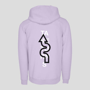 Lilac tuner hoodie rear take turns design VHKL