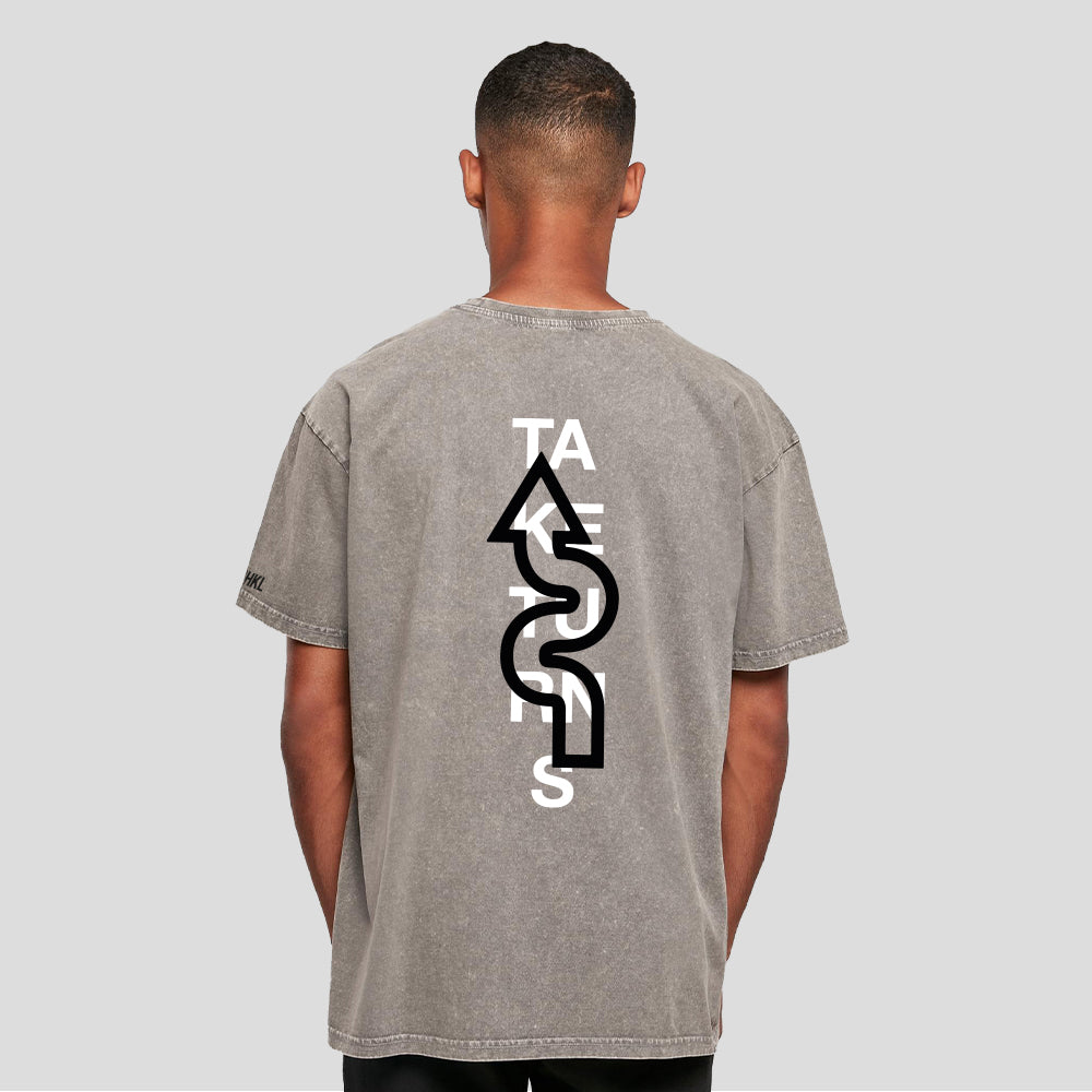 Acid Concrete tuner oversized t-shirt model take turns design VHKL