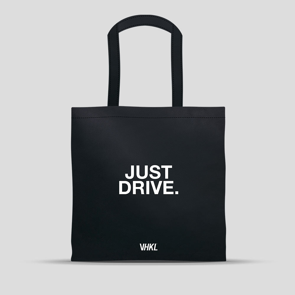 Just Drive Tote Bag - Black