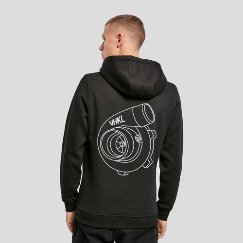 Black Turbo Hoodie model VHKL
