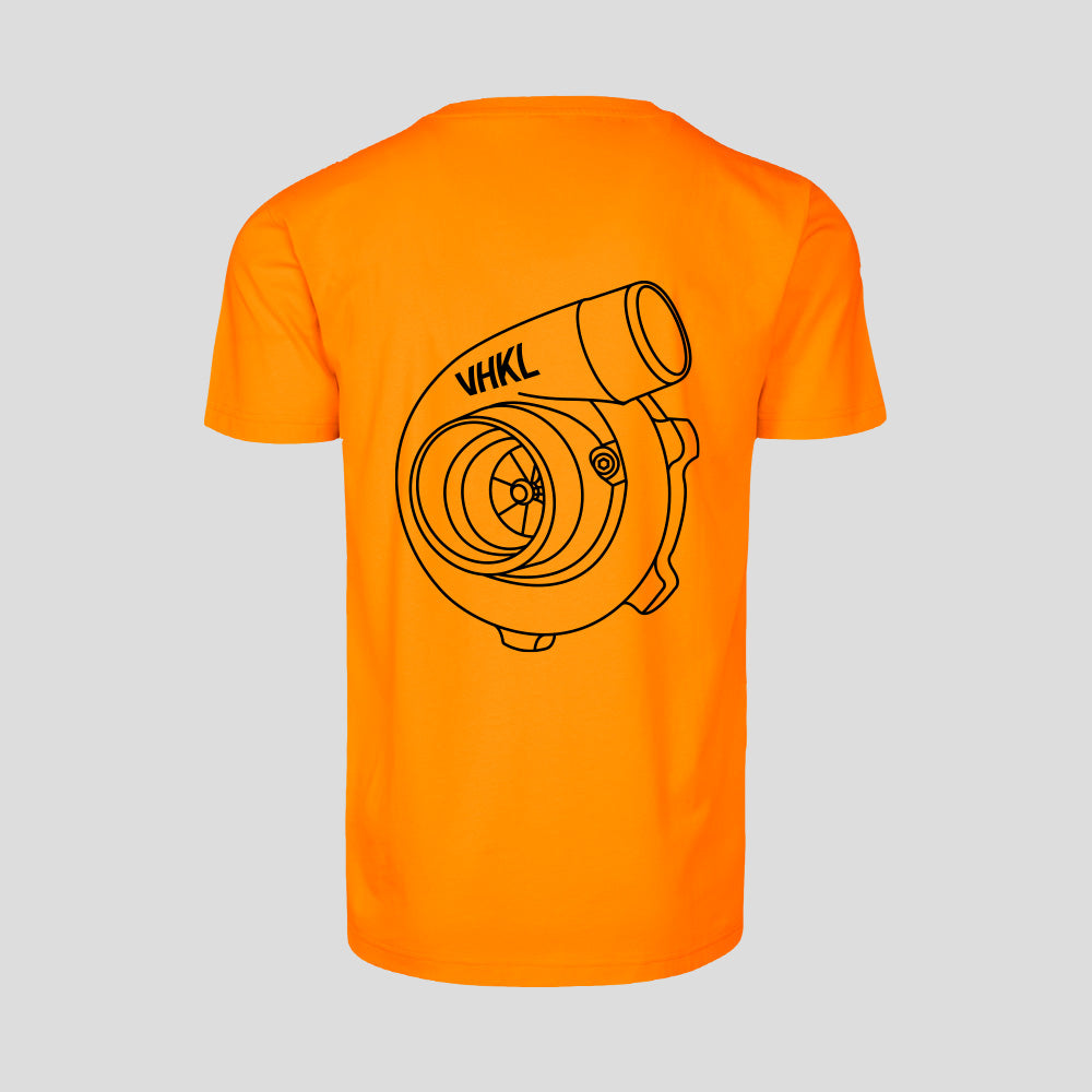 Orange Turbo t-shirt backVHKL